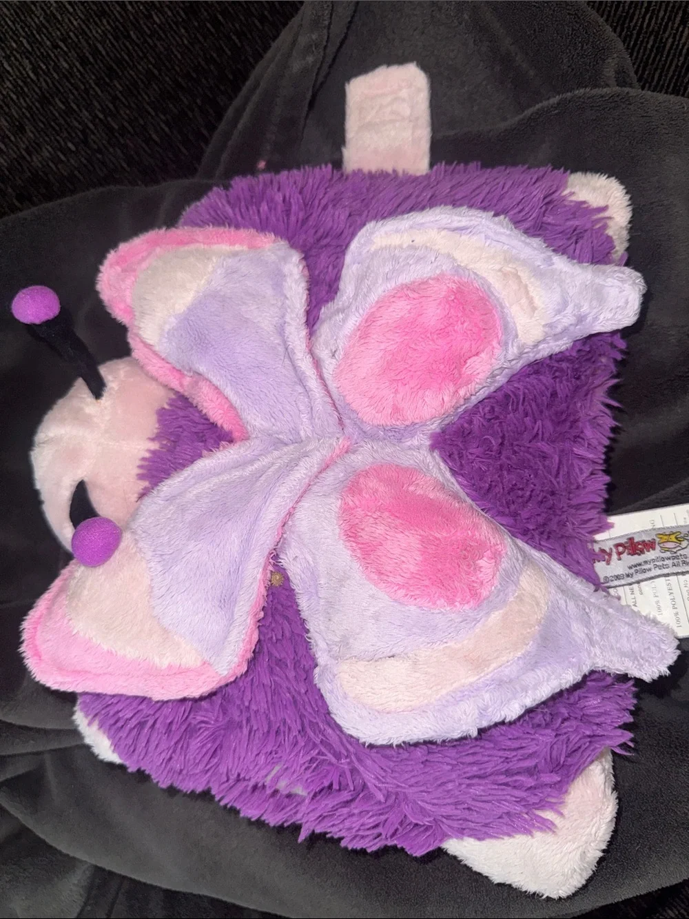 Kids Pillow Pets Purple & Pink Butterfly Plush Pillow! Perfect for camping!